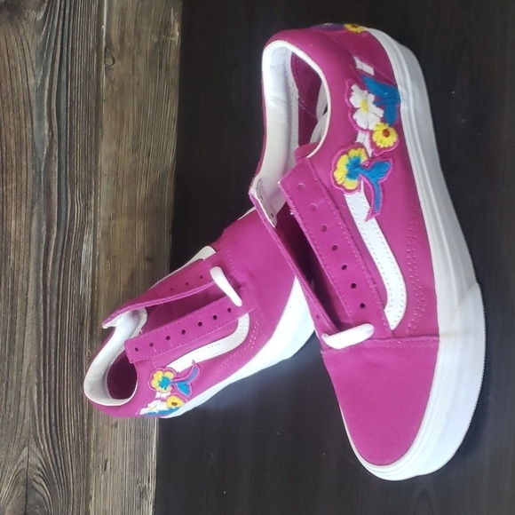 Vans Shoes - New Vans Old Skool Womens Sneakers Size 6.5 Floral Pink Feminine Cottagecore Fun
